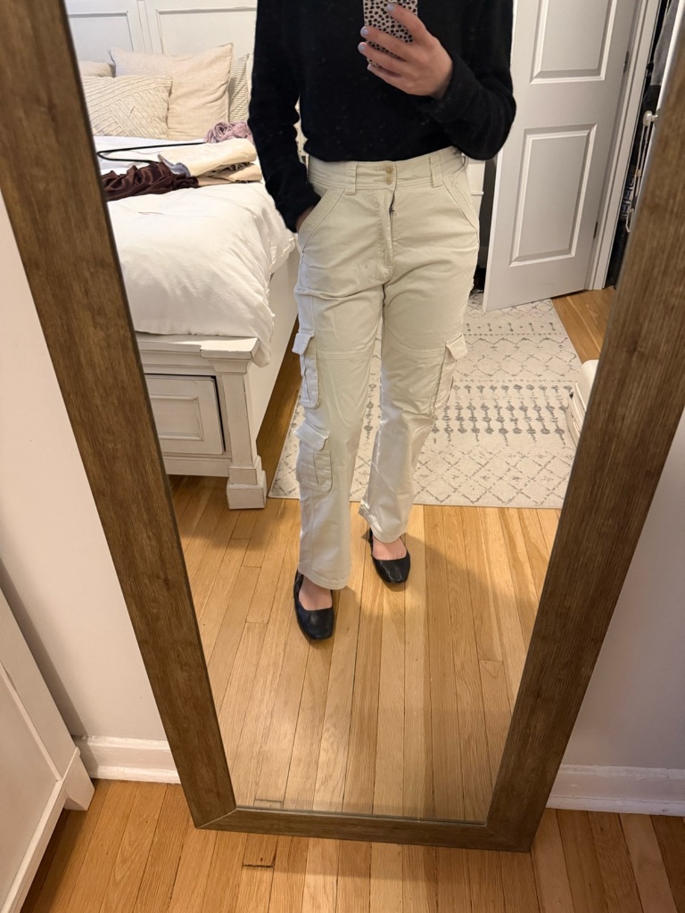 Abercrombie & Fitch Cream Cargo Pants